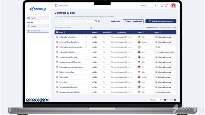 Portfolio • Comsys